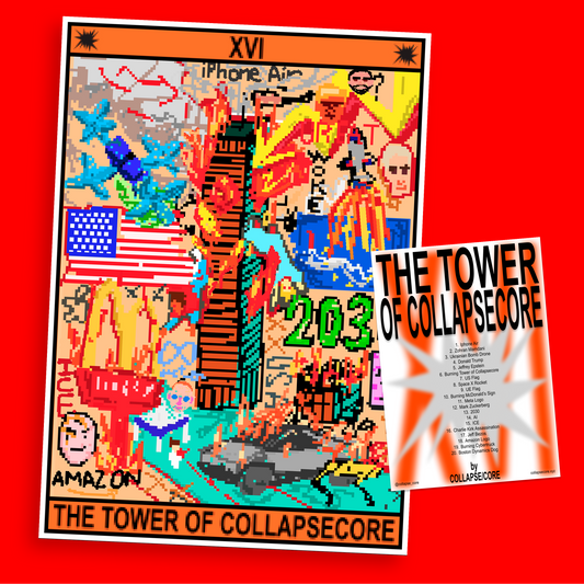 THE TOWER OF COLLAPSECORE - POSTER A2